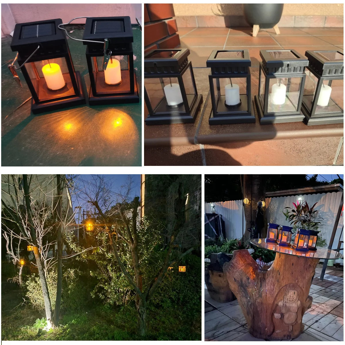 Garden Decor Outdoor Solar Lights Retro Palace Lantern Lights Hanging Candle Lamps Landscape Lighting Floor Lights Solar Light