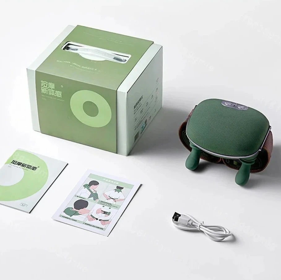 Neck Shoulder Massager Deep Tissue Shiatsu Back Cervical Massage Machine Bionic Heated Fatigue Relief Relax Muscle 3-Level 