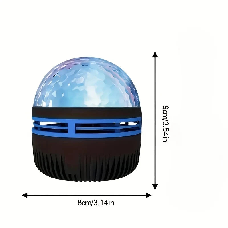 LED Water Ripples Galaxy Projector Light RGB Smart Remote Control Star Aurora Lamp KTV USB Powered Auto Rotating Home Bedroom