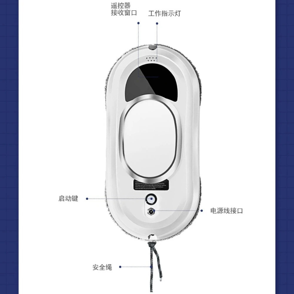 Automatic Robot Vacuum Cleaner Window Cleaning Robot Window Cleaner Electric Glass Limpiacristales Remote Control