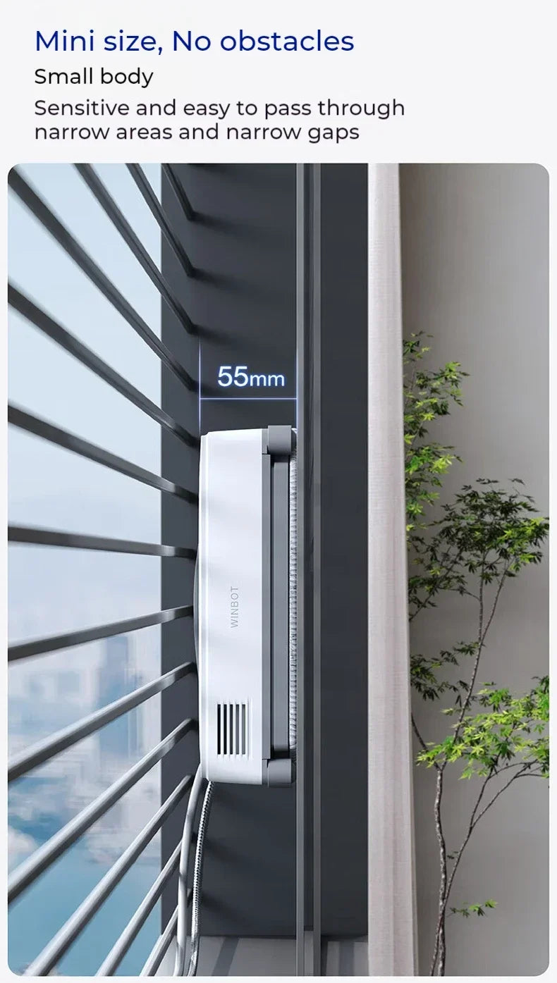 Original ECOVACS Window Cleaning Machine WINBOT AIR MINI Window Cleaning Robot 8000Pa Glass Vacuum Cleaner 100V-240V