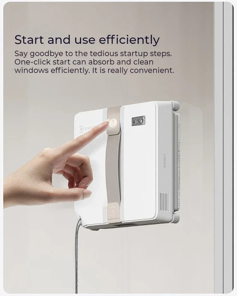 Original ECOVACS Window Cleaning Machine WINBOT AIR MINI Window Cleaning Robot 8000Pa Glass Vacuum Cleaner 100V-240V