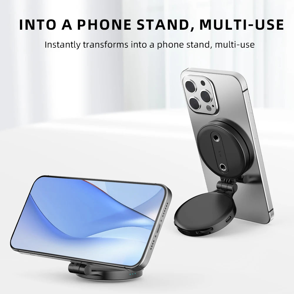 Magnetic Fill Lights For iPhone 17 16 15 14 13/Pro, Photography LED Selfie Ring Lamp Retractable Flip,Compatible With Magsafe