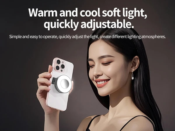 Magsafe Magnetic Mini LED Selfie Fill Light Potable Phone Selfie Lamp for Video Vlog Selfie