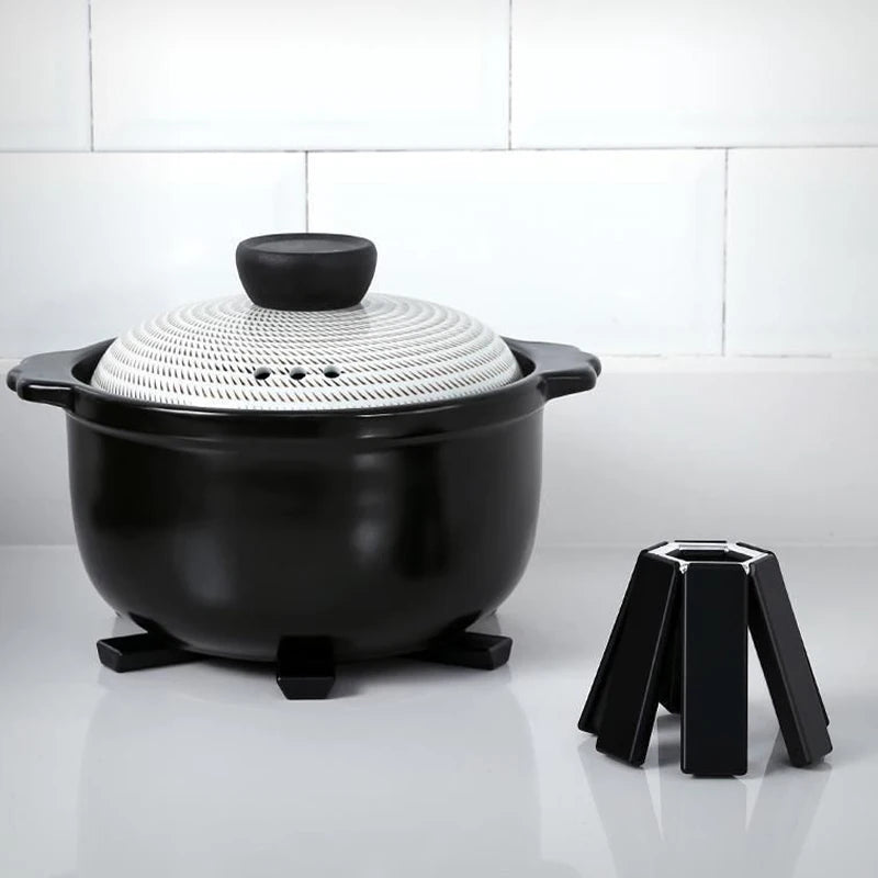 Folding heat insulation mat dining table anti-scald home dining mat pot mat table mat bowl mat casserole heat insulation mat hig