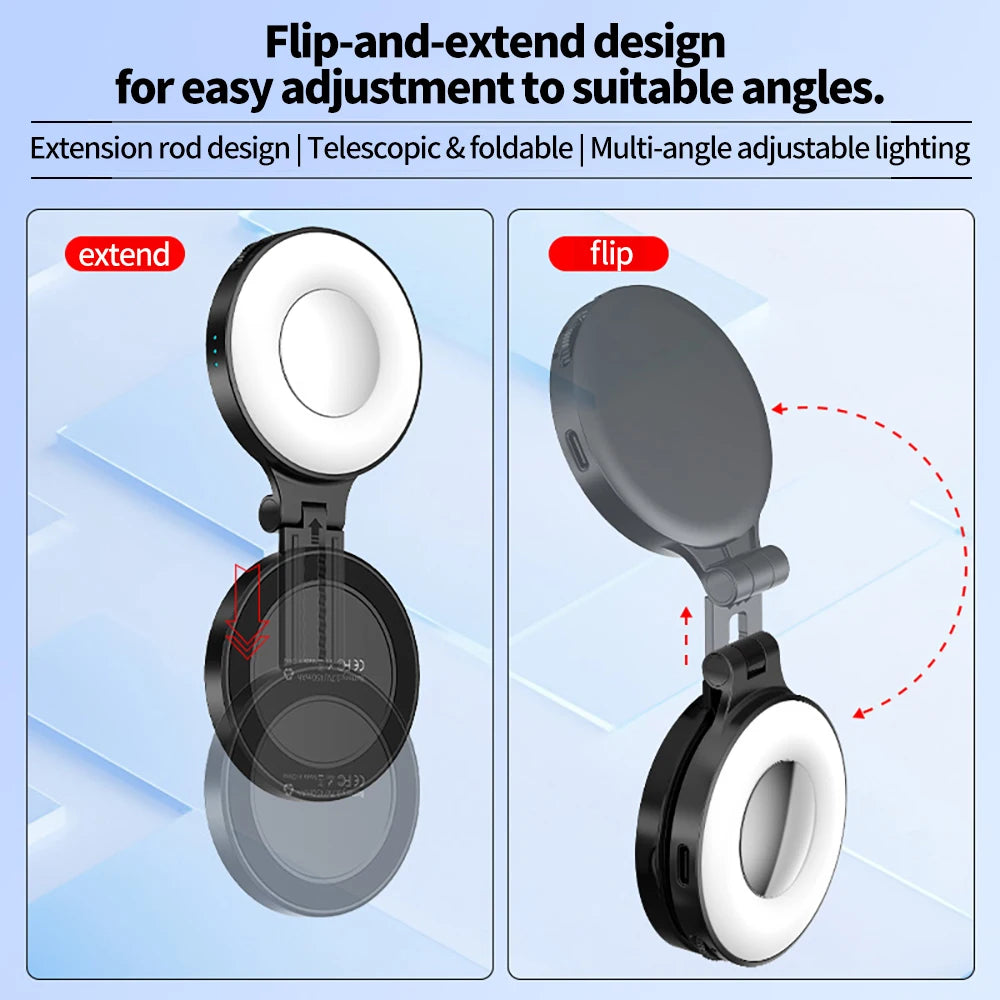 Magsafe Magnetic Mini LED Selfie Fill Light Potable Phone Selfie Lamp for Video Vlog Selfie