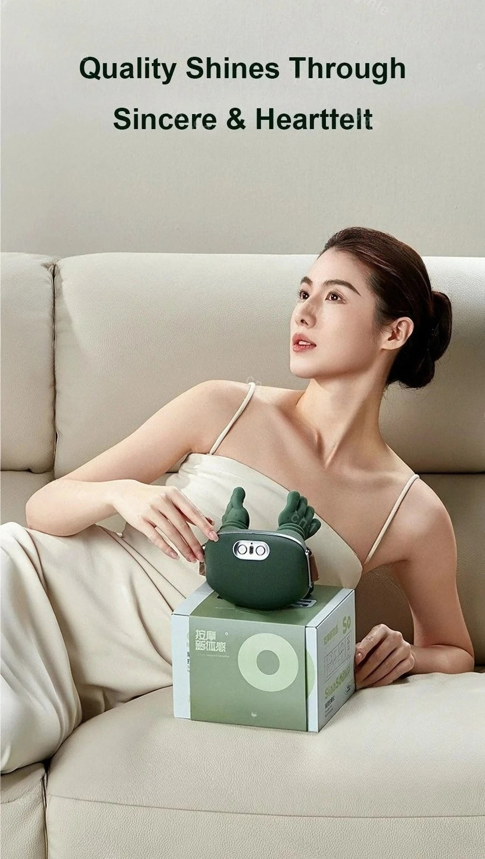 Neck Shoulder Massager Deep Tissue Shiatsu Back Cervical Massage Machine Bionic Heated Fatigue Relief Relax Muscle ﻿3-Level ﻿