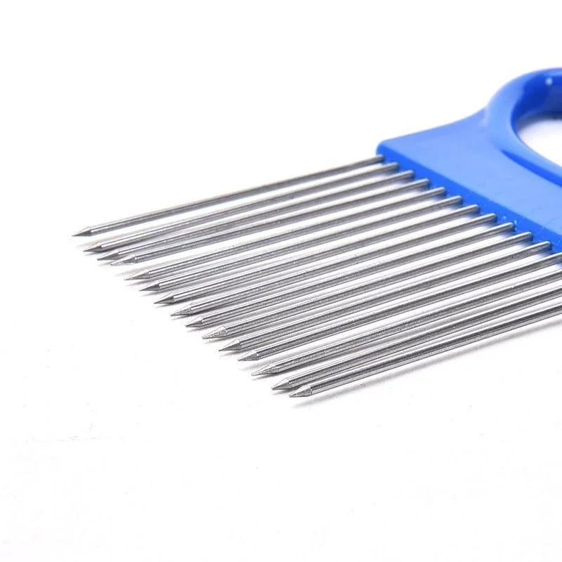 Vegetable Fruit Beef Onion Slicer Cutting Holder Slicing Cutter Stainless Steel Meat Needle Novel Kitchen Accessories Small Tool