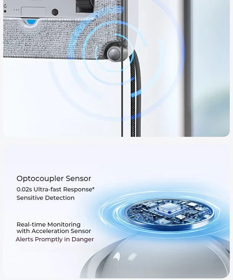 Original ECOVACS Window Cleaning Machine WINBOT AIR MINI Window Cleaning Robot 8000Pa Glass Vacuum Cleaner 100V-240V