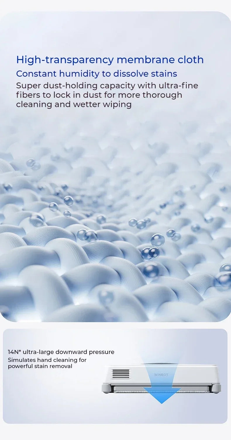 Original ECOVACS Window Cleaning Machine WINBOT AIR MINI Window Cleaning Robot 8000Pa Glass Vacuum Cleaner 100V-240V